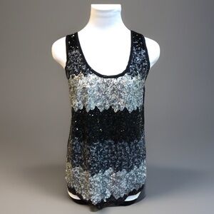 Dressy Heavily Sequined Dressy Evening Tank Top